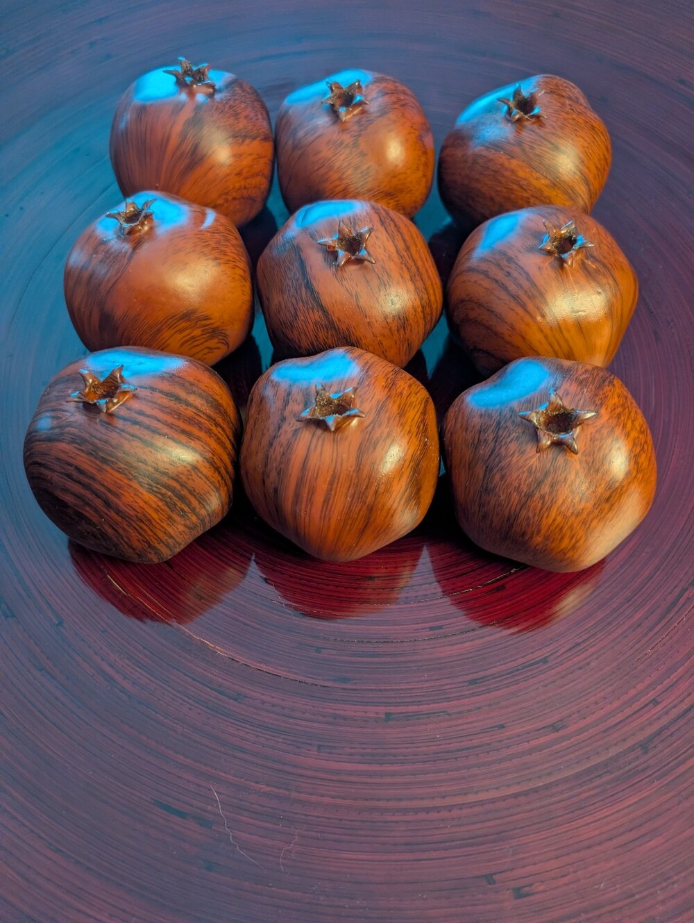 Faux Pomegranates. Artificial Pomegranate. Fruit Bowl Fillers for Home Decor. 9